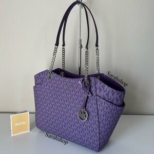 🌼Michael Kors Jet Set Travel Large Chain Shoulder Tote